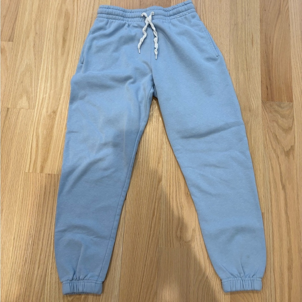 Blue sweatpants